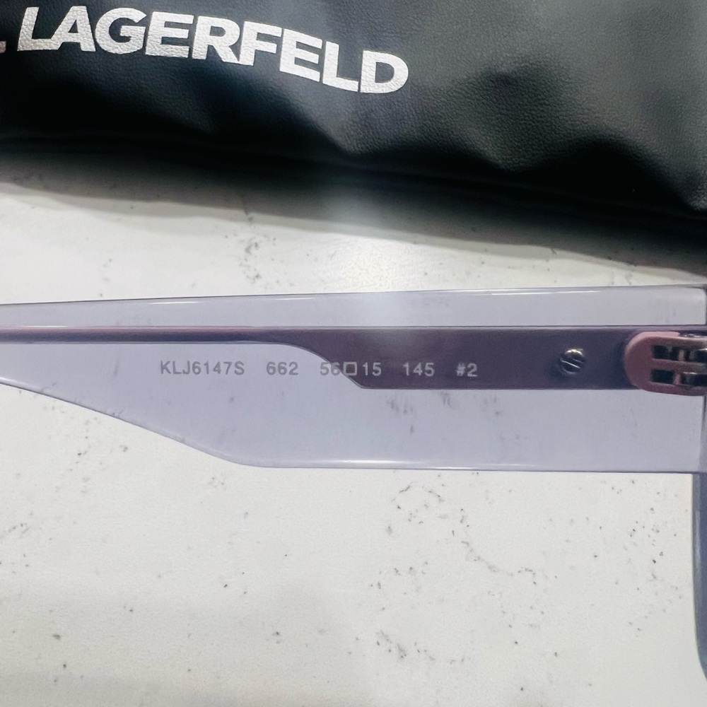 Karl Lagerfeld Women's Rectangular Sunglasses - T… - image 5